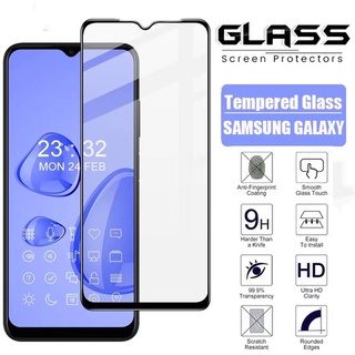 ฟิล์มกระจกนิรภัยเต็มจอ ขอบดำ Samsung Galaxy A03S A02S A12 A32 A52S A72 A22 A02 A10s A20s A30s A50s ฟิล์มกระจกซัมซุง