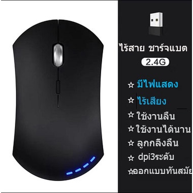 พร้อมส่ง-เมาส์ไร้สาย-เมาส์เก็บเสียง-เมาส์ไร้สาย-เงียบไร้เสียง-wireless-mouse