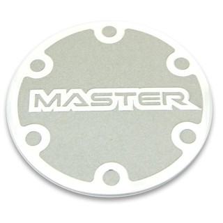 ราคาต่อ 1 ชิ้น สติกเกอร์อลูมิเนียม MASTER ขนาด 60mm.(6cm.) สติกเกอร์ แบนเรียบ