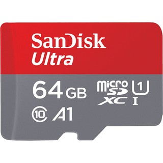 สินค้า SANDISK Ultra microSDHC, SQUA4 64GB, A1, C10, U1, UHS-I ME6-000908 การ์ดความจำ