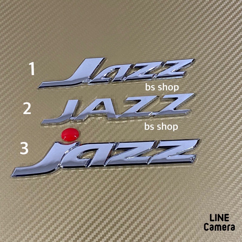 โลโก้-jazz-ติดท้ายรถ-honda-สีชุบโครเมี่ยม-ราคาต่อชิ้น