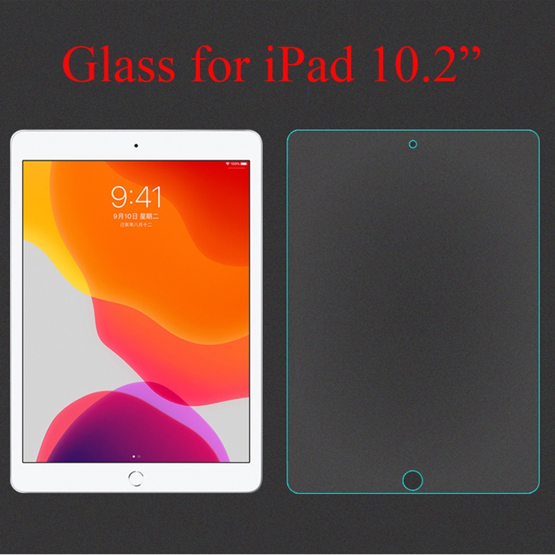 For iPad 10.2 inch tempered glass screen protector iPad Gen 7 10.2