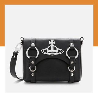 กระเป๋า Vivienne Westwood Betty Mini Black Satchel Crossbody หนังแท้