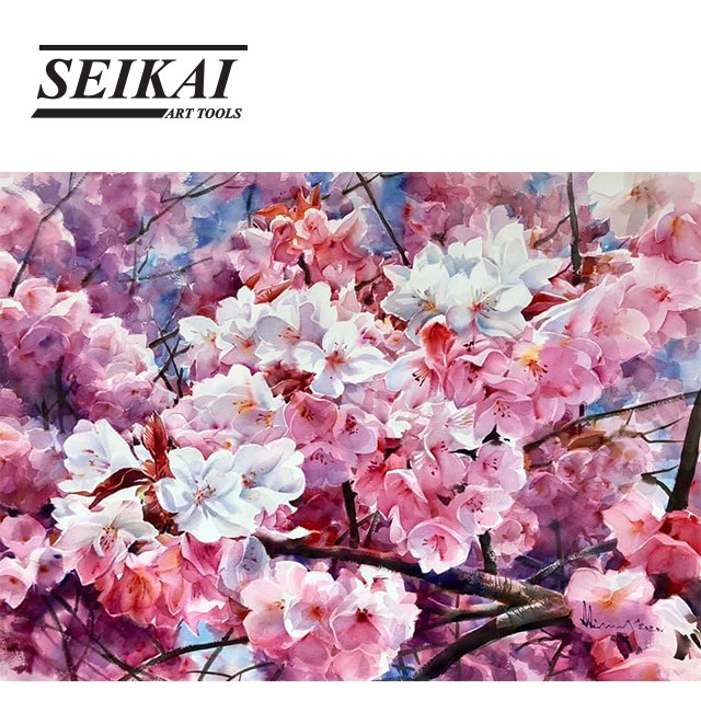 seikai-กระดาษสีน้ำ-อ-อดิศร-กระดาษวาดรูป-สมุดวาดรูป-กระดาษวาดเขียน-watercolor-pad-300g-16s