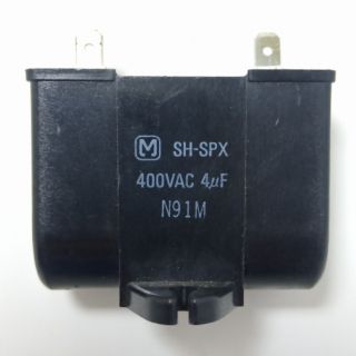 รูปภาพขนาดย่อของคาปาซิเตอร์ 4uf /400v ขาแบน คาปา cap ซี capacitor แคปรัน แคปสตาร์ท คาปา ซิเตอร์ พัดลมลองเช็คราคา