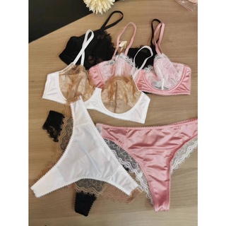 Brussels Satin Bra Set