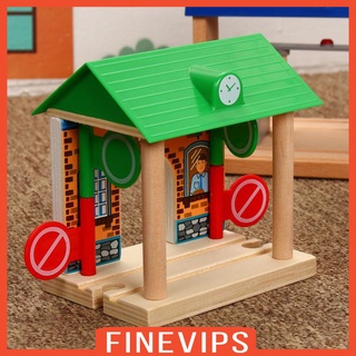 ( Finevips ) ของเล่นรถไฟไม้สําหรับเด็ก