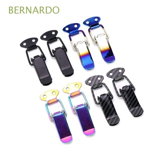 BERNARDO Universal Bumper Security Hook Durable Quick Release Hasp Bumper Lock Clip 2 Pcs Exterior Parts Auto Accessories Car Bumper Security Hook High Quality Lock Clip Kit Car Hood Fastener