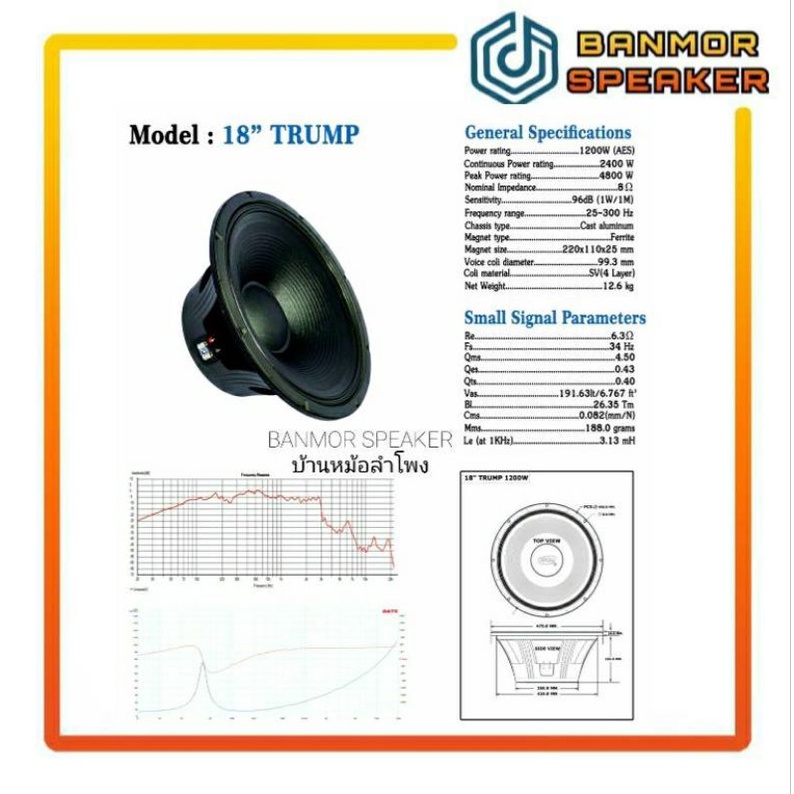 ลำโพง-18-trump-โครงหล่อ-โอบอ้อม-1200w-วอยส์-4-4-ชั้น-แม่เหล็ก-220x110x25-obom-ทรั้ม