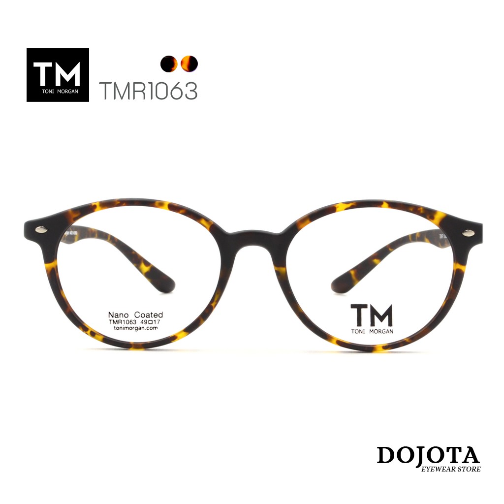 กรอบแว่นตาลายกระ-toni-morgan-รุ่น-tmr1063-ยืดหยุ่นได้-ทรงหยดน้ำ