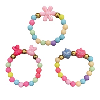 (1 ชิ้น) สร้อยข้อมือมุก สีสันสดใส สไตล์เกาหลี เจ้าหญิง เครื่องประดับ สําหรับเด็กผู้หญิง