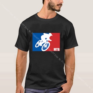 แบรนด์ mtb เสื้อยืดผู้ชายแปลกใหม่แขนสั้น 100% ฝ้ายทีลูกเรือคอโลโก้ขี่จักรยานภูเขา T Shir kwh