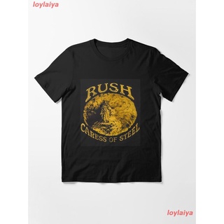 รัช Rush Caress Of Steel Essential T-Shirt เสื้อยืด ผู้ชาย ผู้หญิง เสื้อคอกลม เสื้อแขนสั้น สินค้าพร้อมส่ง