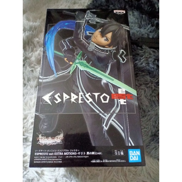 SWORD ART ONLINE ESPRESTO ESTEXTRA MOTIONSKIRITO(Lot Dream toy) Shopee Thailand
