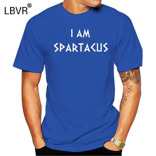 เสื้อยืดแขนสั้น ผ้าฝ้าย พิมพ์ลาย I Am Spartacus แฟชั่นเรโทร สําหรับผู้ใหญ่S-5XL