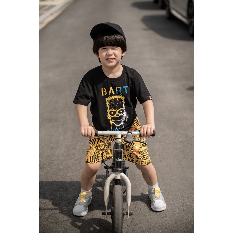 dosh-boys-t-shirts-the-simpsons-เสื้อยืดคอกลม-เด็กชายfsibt5051-bl