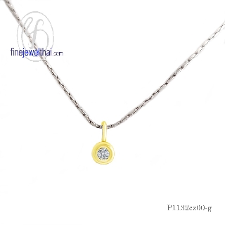 Finejewelthai จี้-เพชร-จี้เพชร-เพชรพรีเมียม-Pendant-Silver-Diamond CZ - P1132cz00-g/ P1132cz00-pg