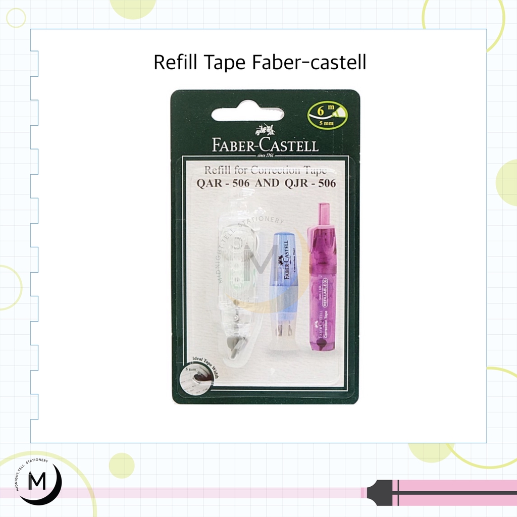 ภาพหน้าปกสินค้ารีฟิวเทปลบคำผิด Faber-Castell เฟเบอร์คาสเทล รุ่น QJR-506 QAR-506