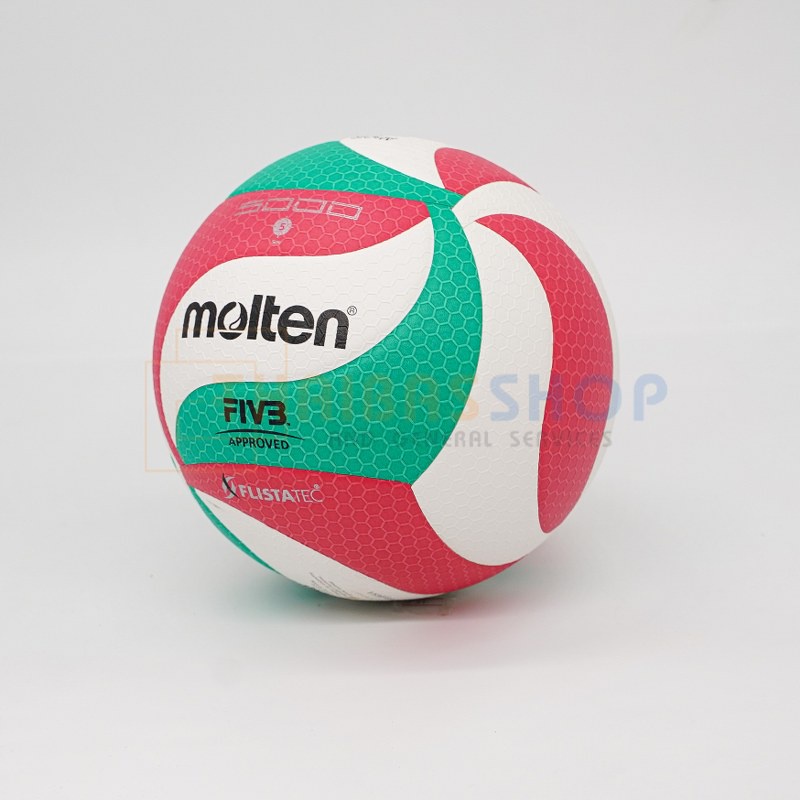 ภาพสินค้าลูกวอลเล่ย์ Molten V5M5000 100% ลูกวอลเลย์บอล size 5 หนัง PU ที่ใช้แข่งขันเกมส์นานาชาติ จากร้าน thaibasshop บน Shopee ภาพที่ 2