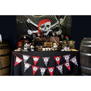 ภาพขนาดย่อของภาพหน้าปกสินค้าธงโจรสลัด ธงไพเรท ผืนใหญ่ ธง โจรสลัด ผี ธงผี ธงแฟนซี ธงปาร์ตี้ ฮาโลวีน Pirate Ghost Big Flag Halloween Party Decoration จากร้าน partyrepublic บน Shopee ภาพที่ 1