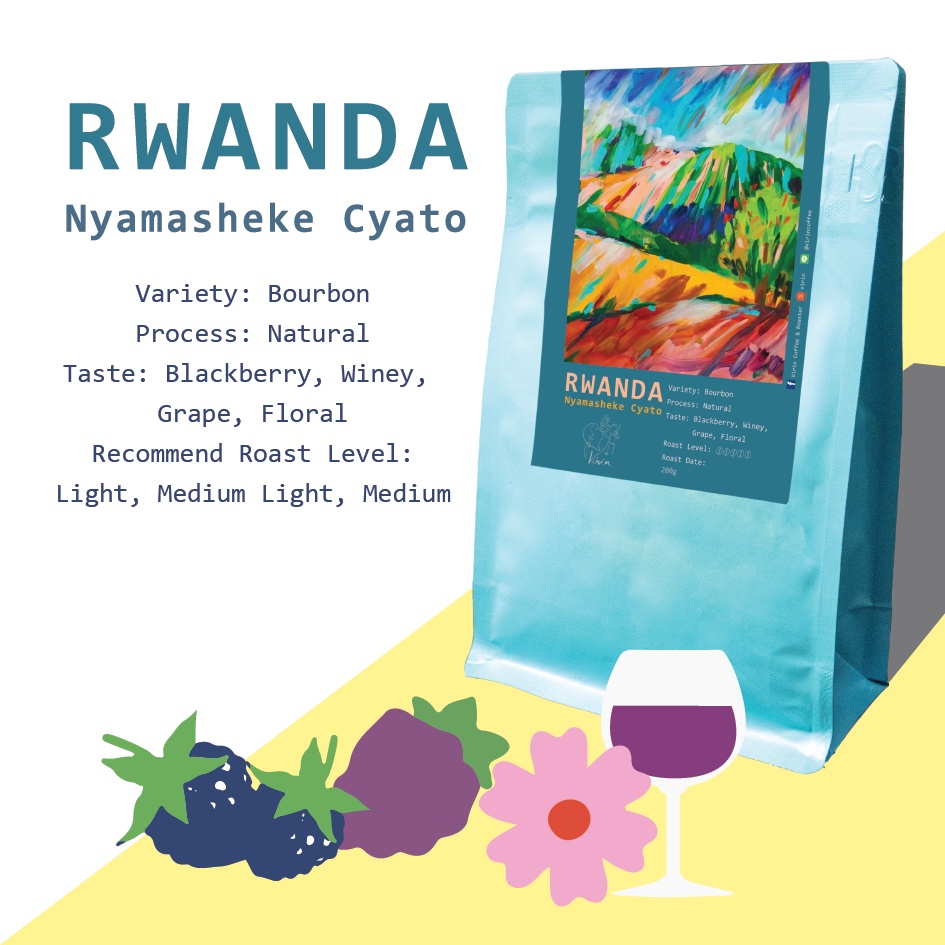 เมล็ดกาแฟคั่ว Rwanda Nyamasheke Cyato | Shopee Thailand