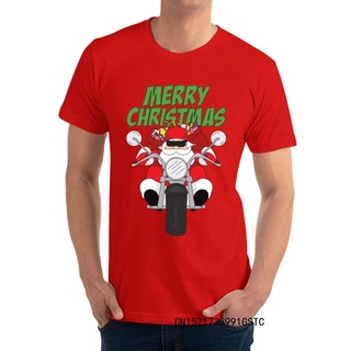 เสื้อยืดโอเวอร์ไซส์เสื้อยืด ผ้าฝ้าย พิมพ์ลายซานตาคลอส คริสต์มาส Merry Christmas สําหรับผู้ชาย 2021S-3XL