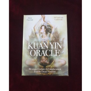 ไพ่เจ้าแม่กวนอิมพร้อมคู่มือเล่มใหญ่ Kuanyin Oracle ไพ่ออราเคิลแท้ลดราคา ไพ่ยิปซี ไพ่ทาโร่ต์ Tarot Oracle Deck