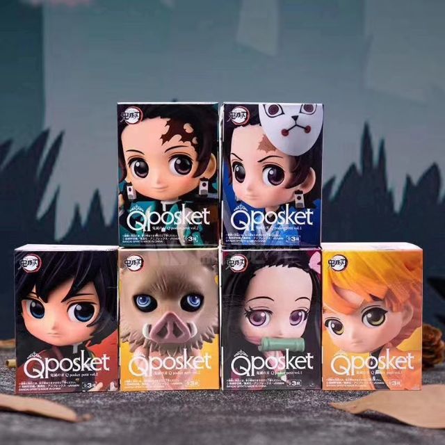 โมเดล-qposket-demon-slayer-kimetsu-no-yaiba-พร้อมกล่อง-งานสวยงามมากๆ-ขนาด-7-cm-มีแบบไม่มีกล่อง-และ-9-cm-ด้วยนะ