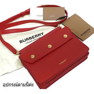 New ★ ของแท้100%  BURBERRY mini Leather Title Bag