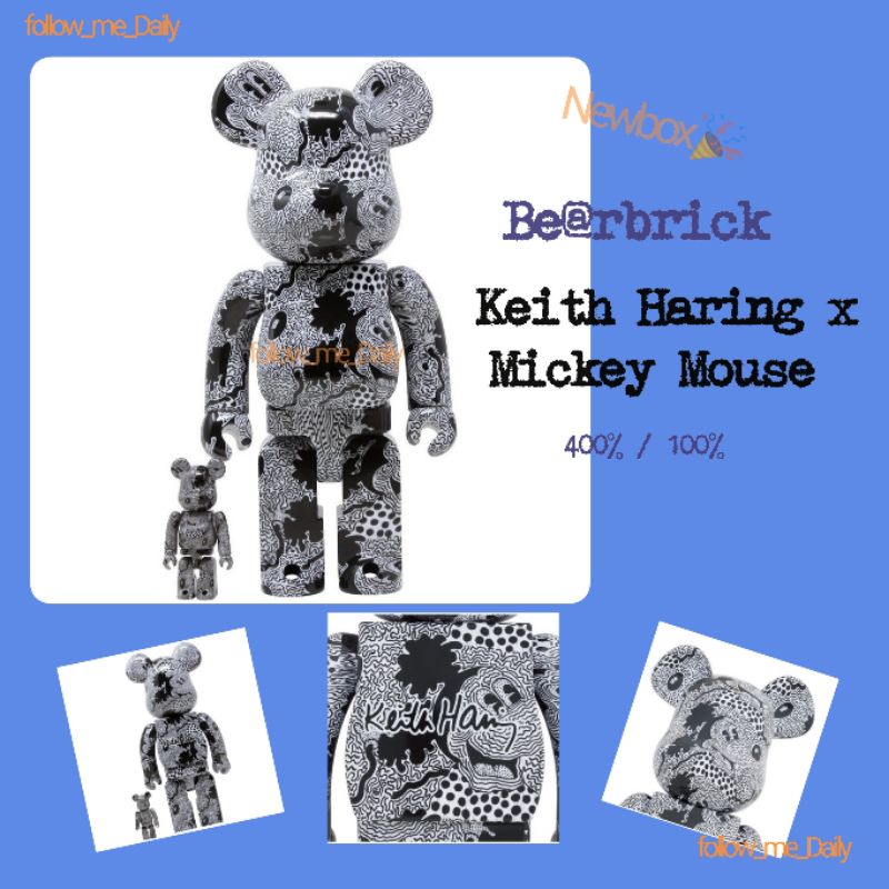 หมี Bearbrick Keith Haring Mickey Mouse 100%+400% Be@rbrick หมี Bearbrick Keith Haring Mickey Mouse 100%+400% Be@rbrick
