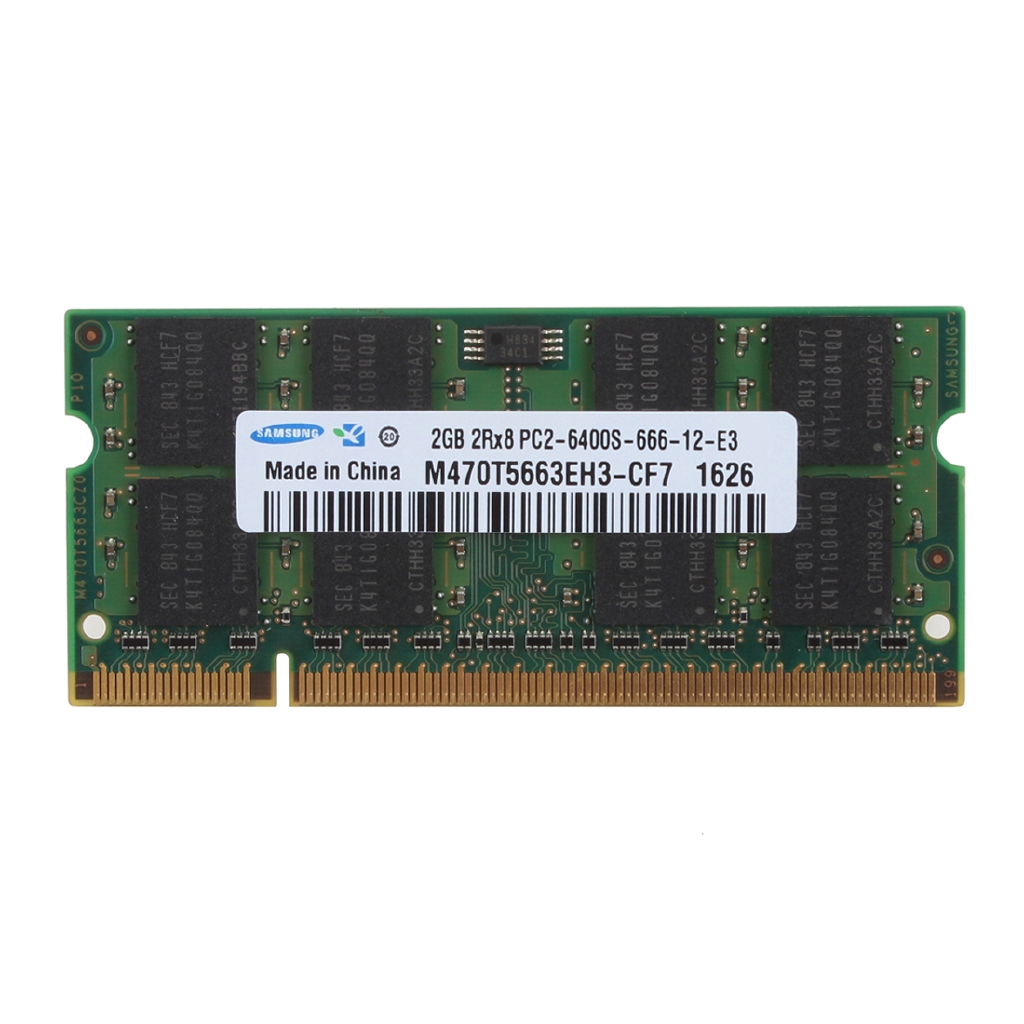 หน่วยความจําสําหรับ-samsung-2gb-2rx-8-pc2-6400-ddr2-800-mhz-200-pin-sodimm-ram