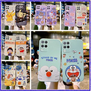 Doraemon For เคส oppo REALME 7 5G REALME8 5G phone case Crayon Shinchan Doraemon Babi Biqiu Astronaut Rabbit Bear Cute Cartoon soft case cover กรณีการ์ตูน เคสซิลิโคน