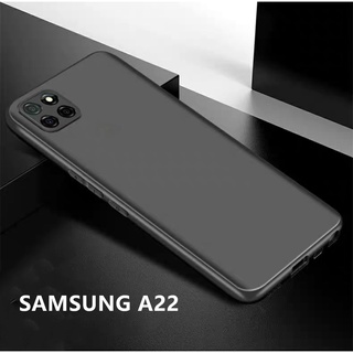 TPU CASE เคสซัมซุง Samsung galaxy A22 5G เคสซิลิโคน เคสนิ่ม สวยและบางมาก เคสสีดํา Samsung A22 [ส่งจากไทย]