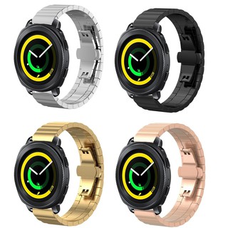 สเตนเลสสตีลสายคล้องข้อมือสายคล้องคอสำหรับ Samsung Gear Sport S4 Galaxy Watch Active Smart Watch