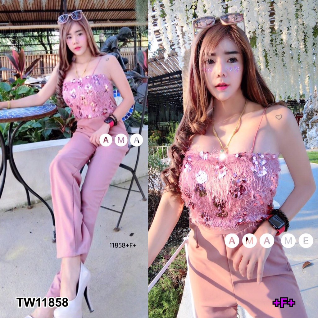 at11858-jumpsuit-สายเดี่ยวอกวิ้ง