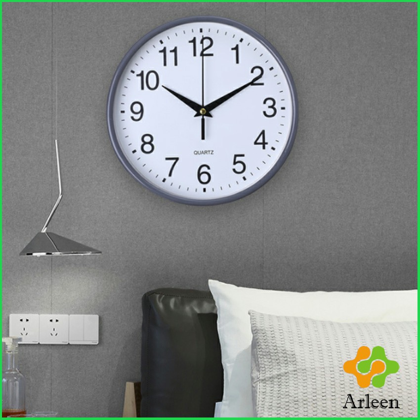 arleen-นาฬิกาแขวนทรงกลม-นาฬิกาเดินเงียบ-เรียบง่ายและมีสไตล์-wall-clock