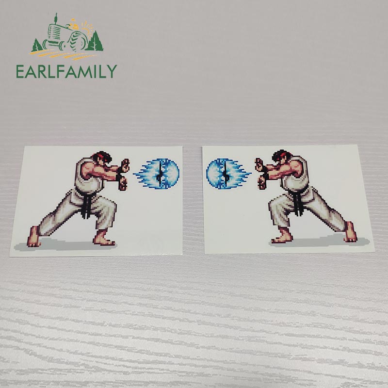 earlfamily-สติกเกอร์ไวนิล-ลาย-arcade-fighter-ryu-ขนาด-13-ซม-x-9-1-ซม-สําหรับติดตกแต่งตู้เย็น-รถยนต์-รถจักรยานยนต์-เซิร์ฟบอร์ด