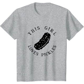 เสื้อยืดผ้าฝ้ายพรีเมี่ยม เสื้อยืด พิมพ์ลาย Pickle Lover น่ารัก อินเทรนด์