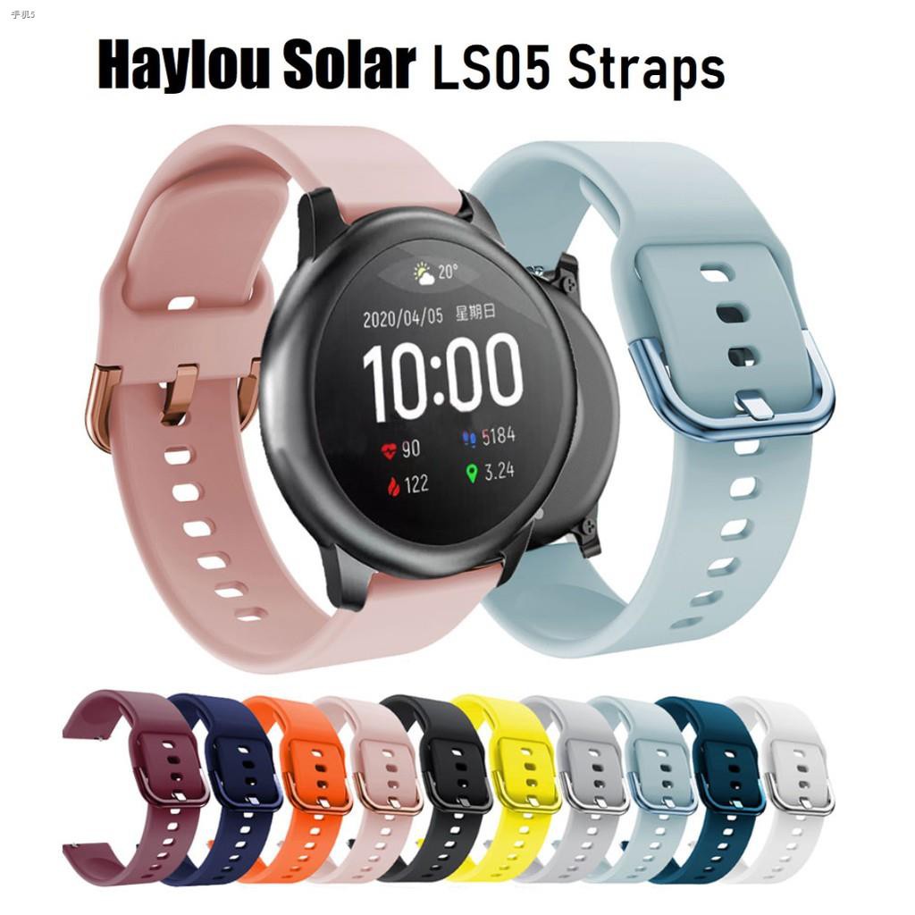 ภาพหน้าปกสินค้าสายนาฬิกา Haylou Solar LS05 Strap / สาย huawei gt2 gt2e honor watch magic 2 ??? Replacement Band soft silicone Garmin F