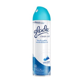 dee-double สเปรย์ปรับอากาศ GLADE 3IN1 กลิ่นคลีนเฟรช 320 มล. น้ำหอมปรับอากาศ