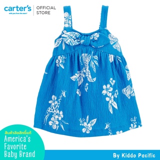 CarterS Dress 1Pc Blue-Print L8 คาร์เตอร์เสื้อผ้าชุดกระโปรงมีลาย