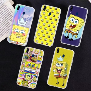 เคสโทรศัพท์มือถือ แบบใส ลาย SpongeBob สําหรับ Samsung Galaxy Note FE Ultra 10 20 S20 Lite Plus