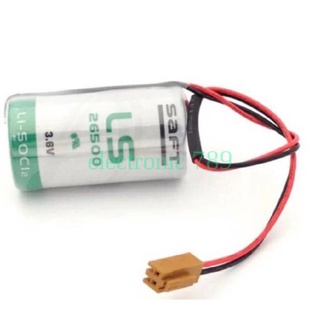 SAFT LS26500 26500 C 3.6V 8000MAH แบตเตอรี่ชาร์จไฟ (LS26500) PLC อุตสาหกรรมแบตเตอรี่เซลล์พร้อมปลั๊ก