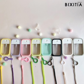 ภาพขนาดย่อของภาพหน้าปกสินค้าBIXITIA ตลับสเปรย์เปล่า 50 ml +เคสซิลิโคนพร้อมสายและที่ห้อยกระเป๋า จากร้าน bixitia บน Shopee