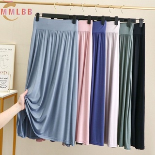 พร้อมส่ง กระโปรงลําลอง ผ้าฝ้าย เอวสูง ทรงหลวม แฟชั่นสําหรับผู้หญิง