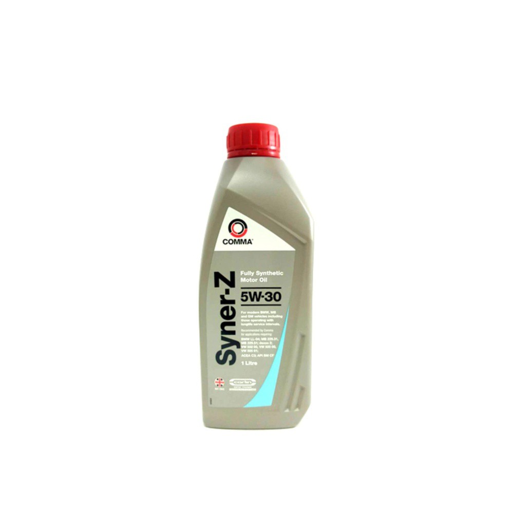 COMMA SYNER-Z 5W30 น้ำมันเครื่องฟูลลี่ซินเดอติก, SAE 5W-30, API SM/CF ...