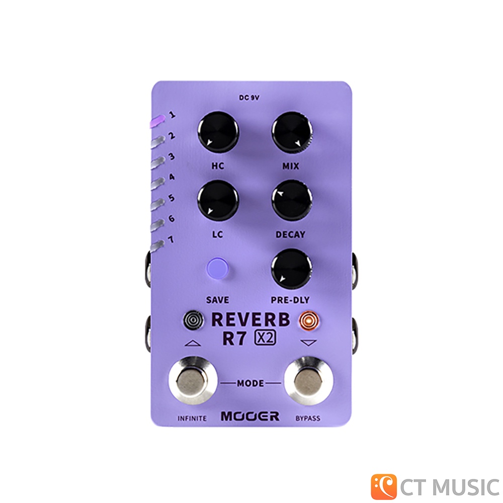 mooer-r7-x2-reverb-เอฟเฟคกีตาร์