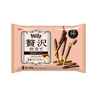 Pocky Luxury Tailored Milk Chocolat ป๊อกกี้บิสกิตแท่งอบกรอบ เคลือบช็อกโกแลต