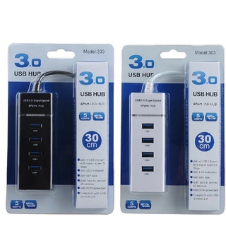 USB HUB 3.0  4 Portการขยายตัวสำหรับคอมพิวเตอร์ตั้งโต๊ะแล็ปท็อปอะแดปเตอร์ USB HUB