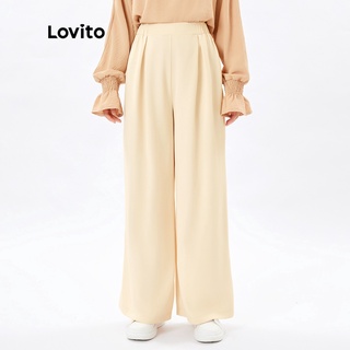 ภาพหน้าปกสินค้าLovito กางเกงมุสลิม เอวยางยืด ทรงตรง L26ED084 (สีแอปริคอท) ซึ่งคุณอาจชอบสินค้านี้